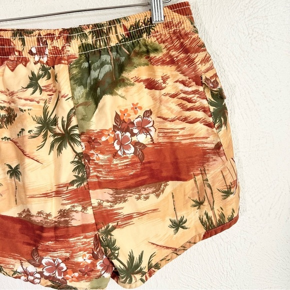 Vintage 70s Hawaiian Shorts Summer > L 29 30 31 - Picture 9 of 13